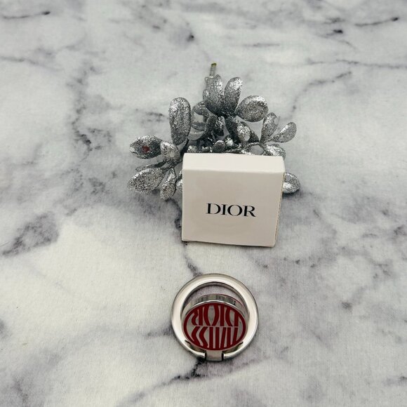 Dior Smartphone Ring, Miss Dior Pink and Silver Round Steel Grip, 1.5 in - NEW - Picture 4 of 9